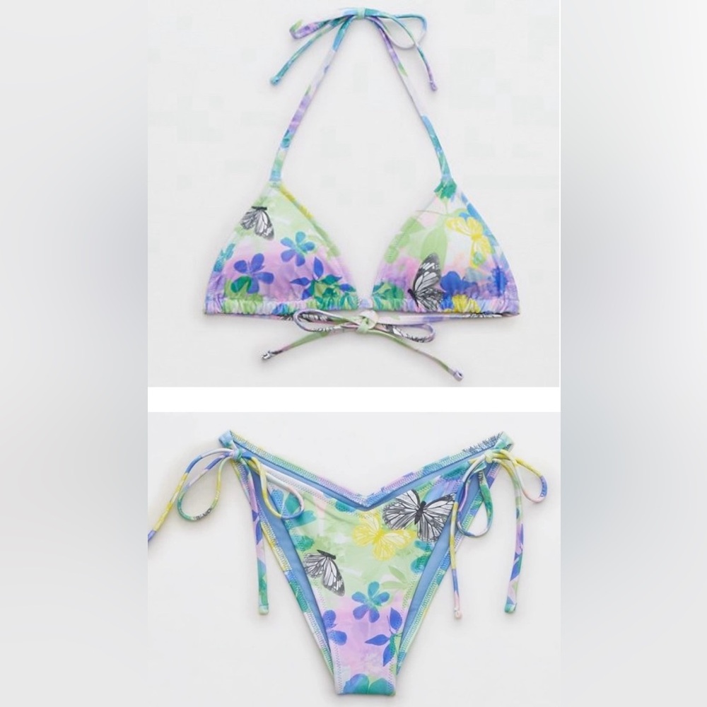 NWOT Aerie Bikini, Two-Piece Swimsuit, American Eagle,Y2K